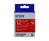  Original Epson LK-4RKK C53S654033 DirectLabel-Etiketten gold auf rot 